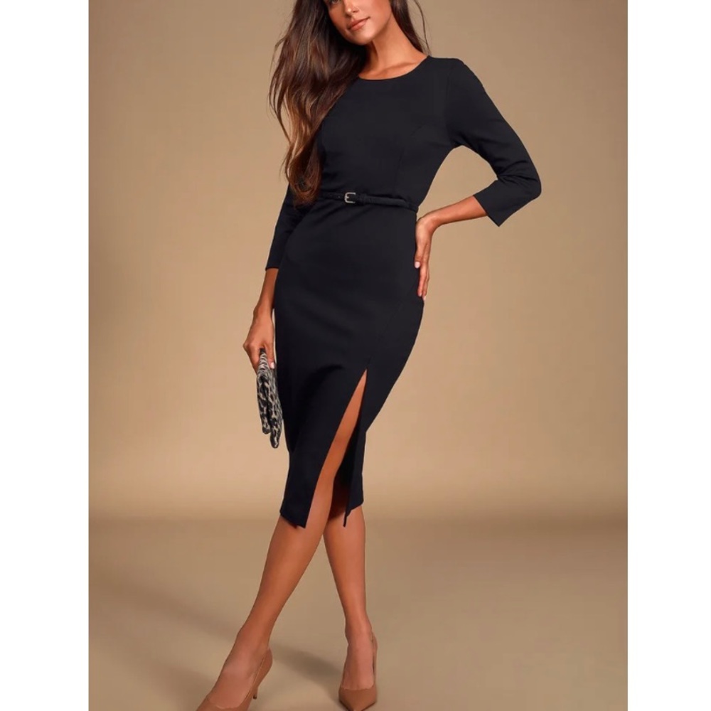 Lulus Bodycon Midi Dress